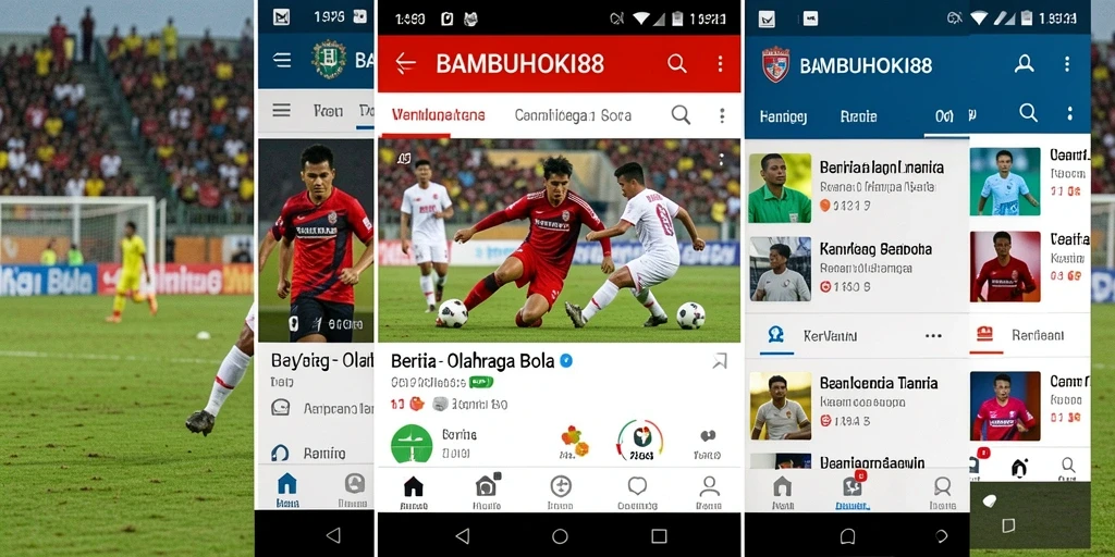 Antarmuka BAMBUHOKI88 yang informatif dan intuitif untuk Olahraga Bola.
