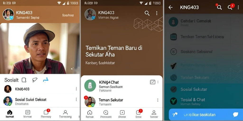 Tampilan antarmuka KING403 yang menarik dan fungsional.