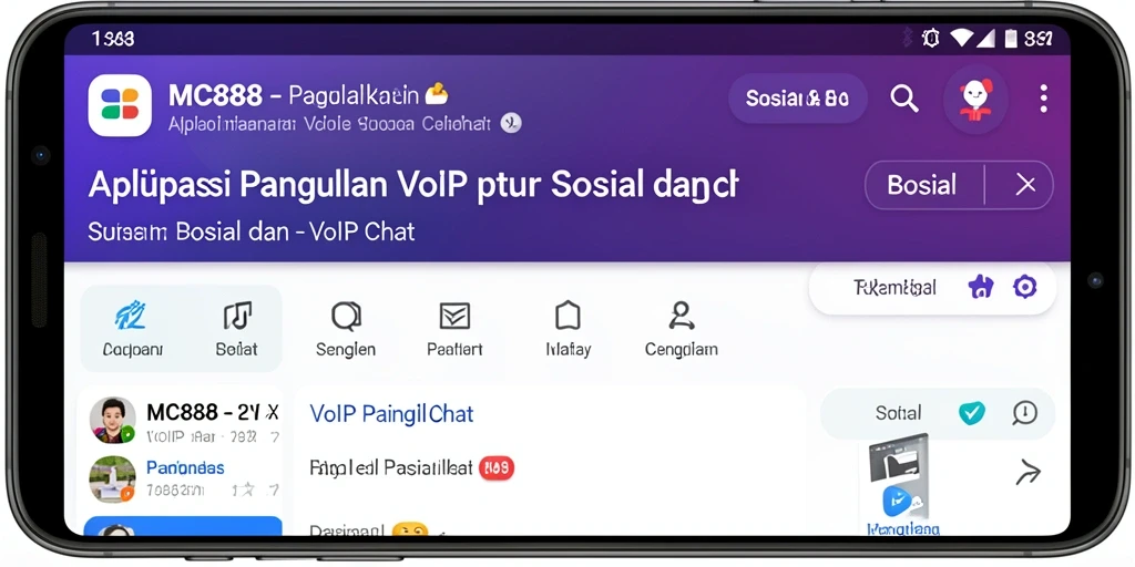 Antarmuka MC888 yang menarik dan user-friendly untuk VoIP Panggilan.