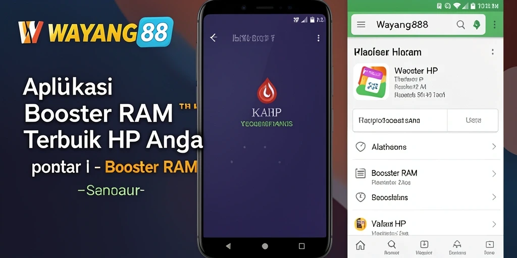 Tampilan antarmuka aplikasi WAYANG88 yang sederhana dan efektif.